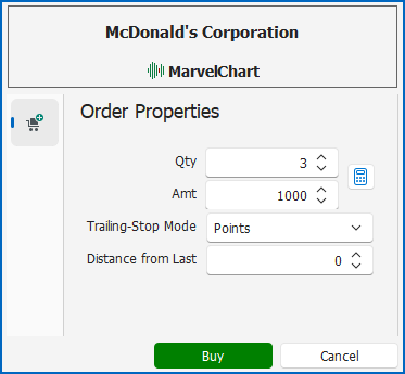 Trailing-Stop Order Settings Trailing-Stop Order Settings