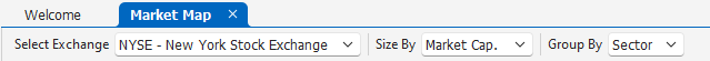 Market Map Settings Market Map Settings