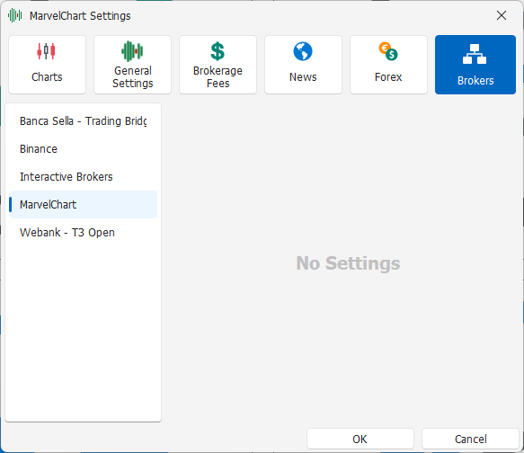 MarvelChart Settings MarvelChart Settings