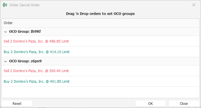 Two OCO Groups Two OCO Groups