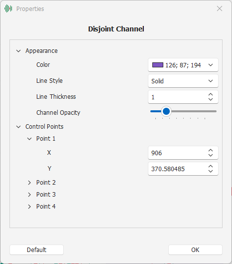 Disjoint Channel Settings Disjoint Channel Settings