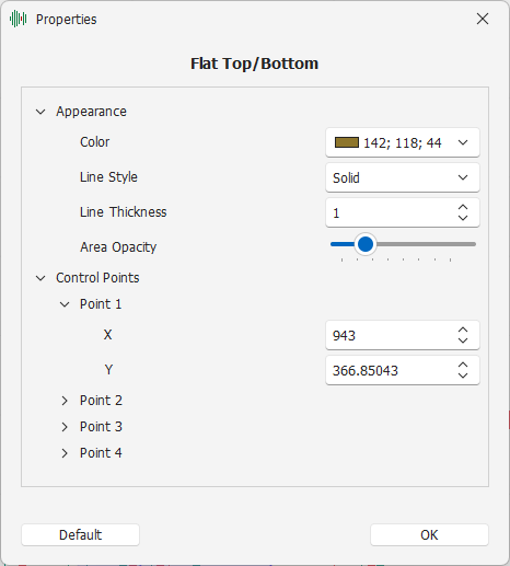 Flat Top/Bottom Settings Flat Top/Bottom Settings
