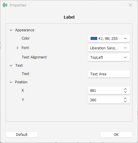 Label Settings Label Settings