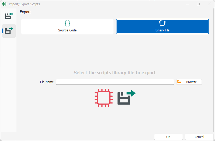 Export Binary Export Binary