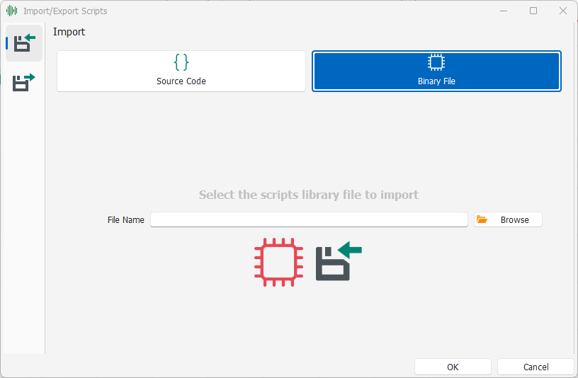Import Binary Import Binary
